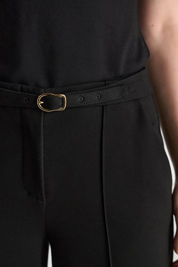 Dorothee Schumacher Belted pants in Punto Milano pure black