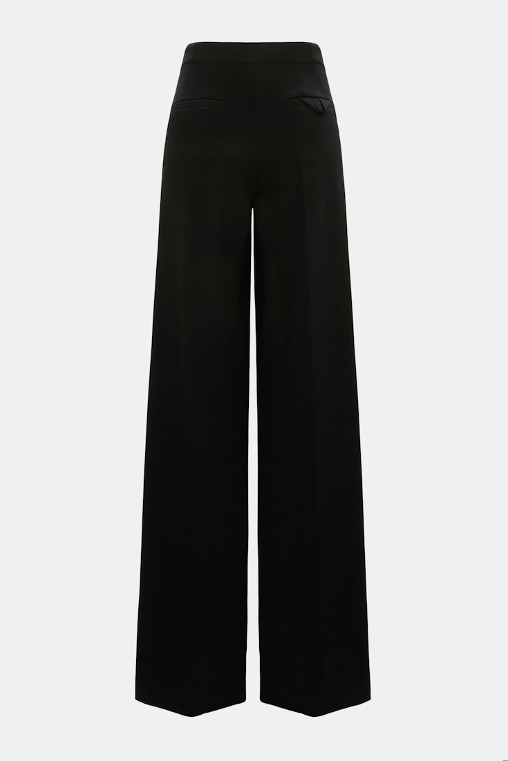 Dorothee Schumacher Wide Leg Pants aus Punto Milano pure black