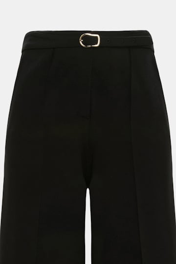 Dorothee Schumacher Belted pants in Punto Milano pure black