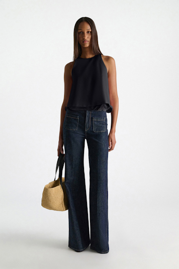 Dorothee Schumacher Top aus Punto Milano dark navy