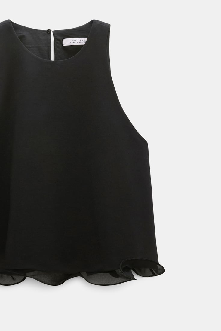 Dorothee Schumacher Top aus Punto Milano pure black