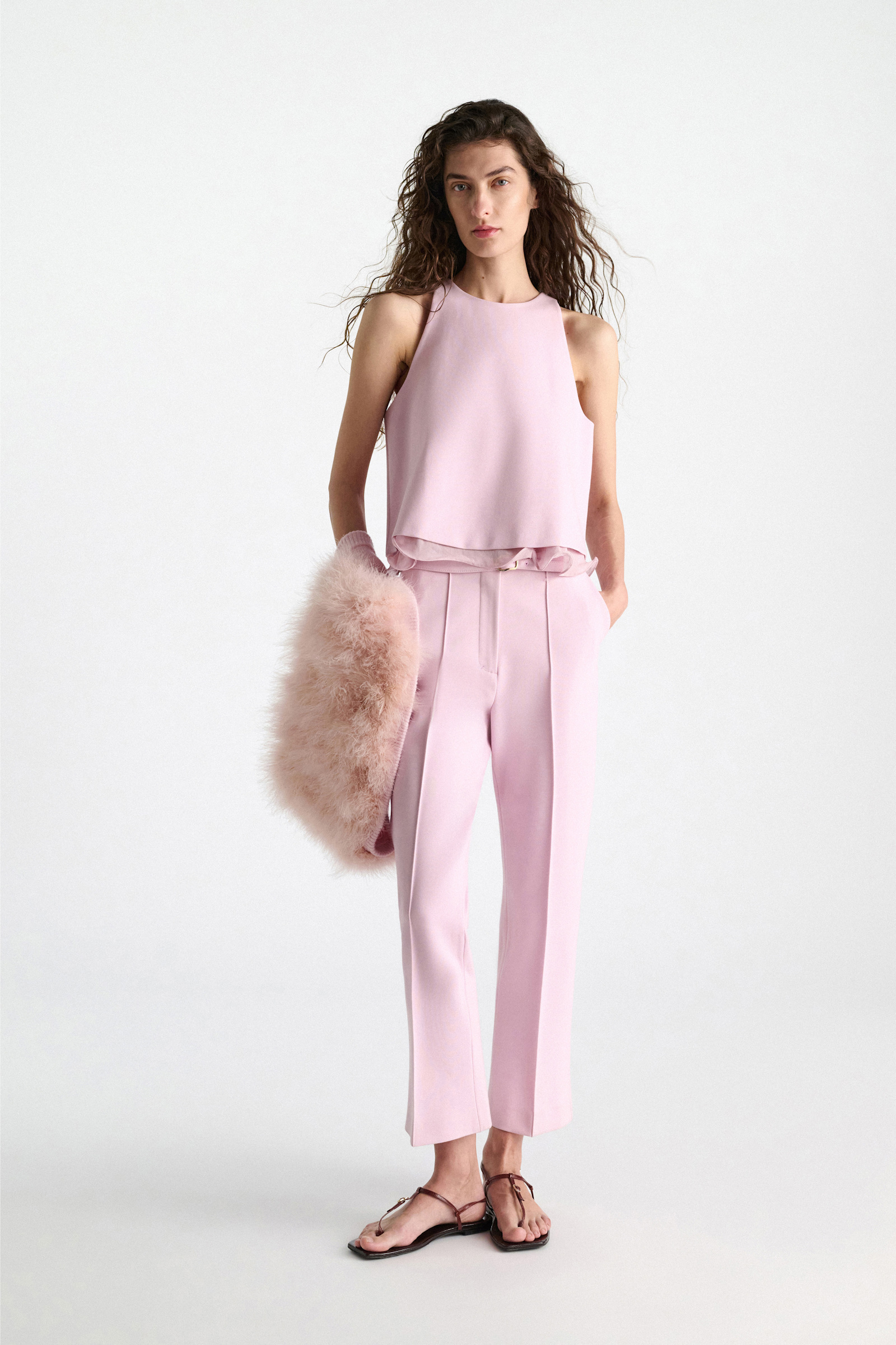 Dorothee Schumacher Hose mit Kickflare aus Punto Milano candy