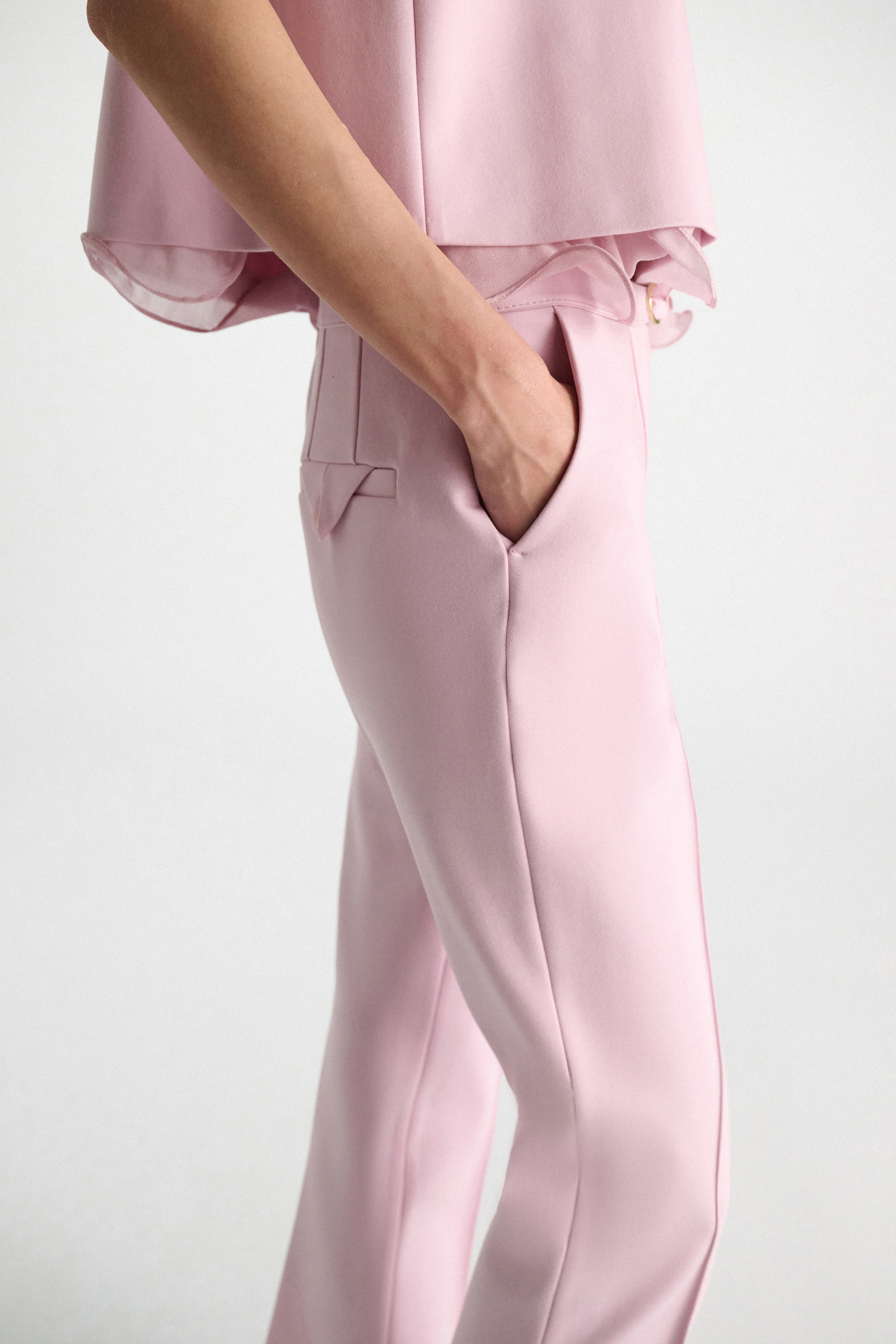 Dorothee Schumacher Hose mit Kickflare aus Punto Milano candy