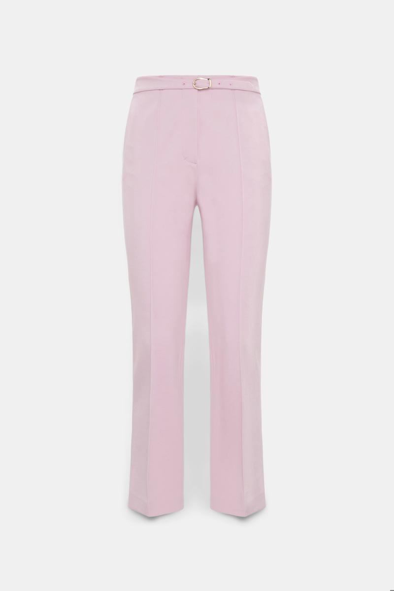 Dorothee Schumacher Women's Light Pink Kick Flare Pants In Punto Milano Xxs
