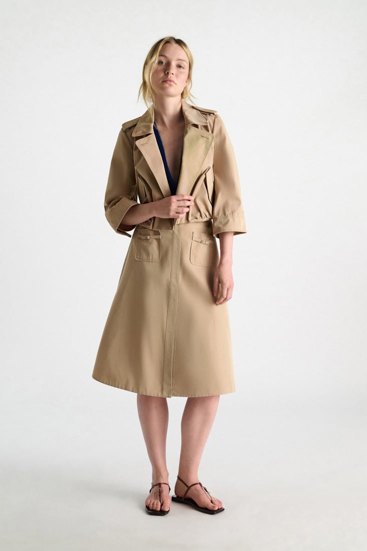 Dorothee Schumacher Rock aus Technostoff trench