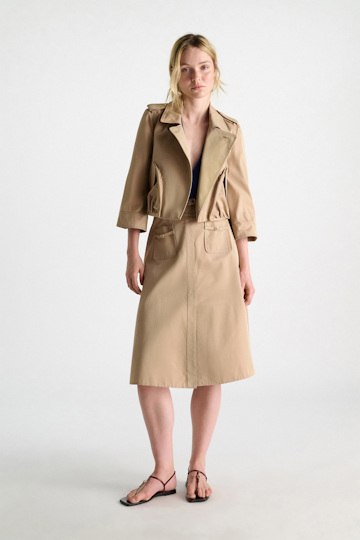 Dorothee Schumacher Rock aus Technostoff trench
