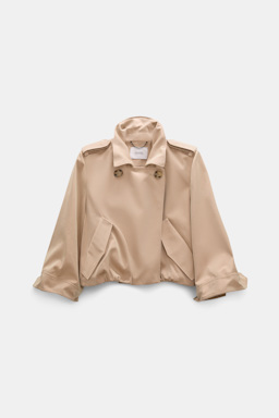 Dorothee Schumacher Cropped technical cotton jacket trench