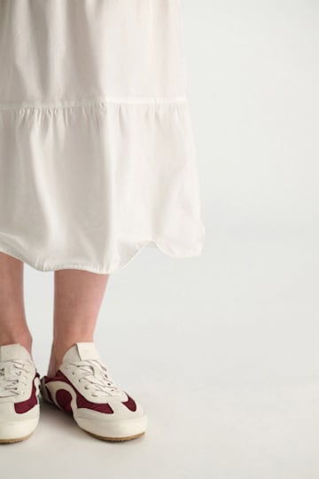 Dorothee Schumacher Midi-Kleid aus Baumwollstretch-Popeline pure white