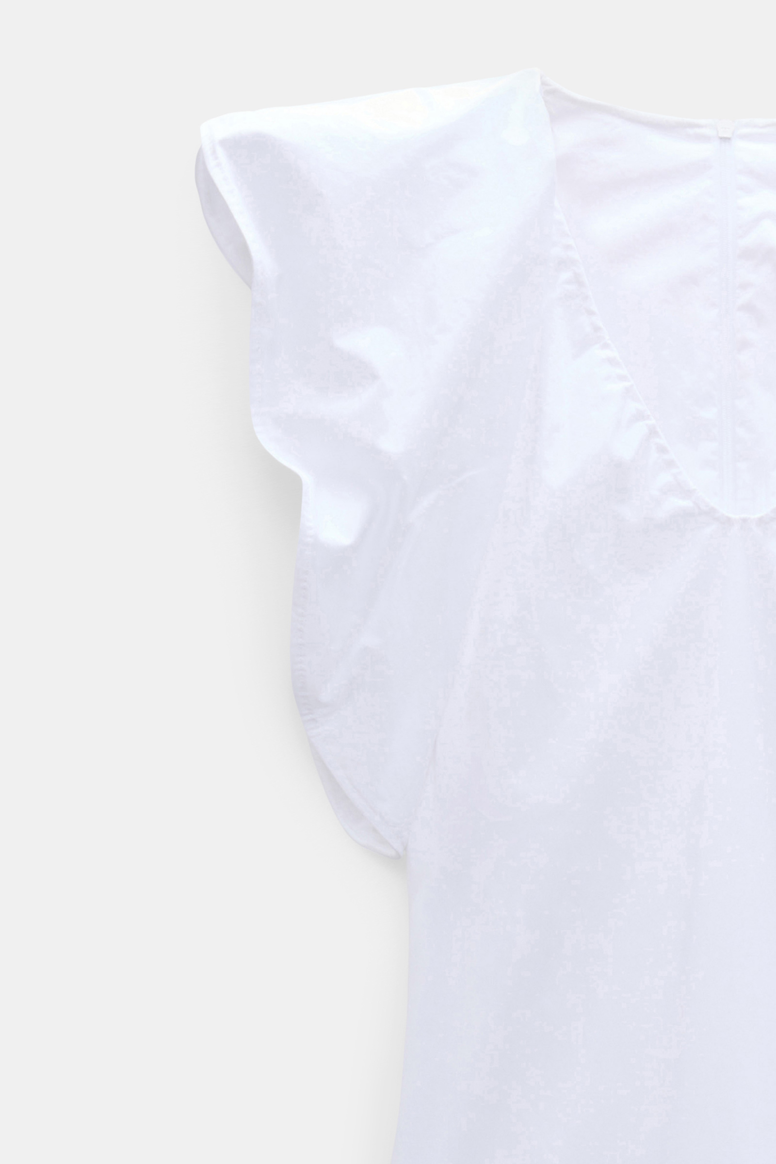 Dorothee Schumacher Midi-Kleid aus Baumwollstretch-Popeline pure white