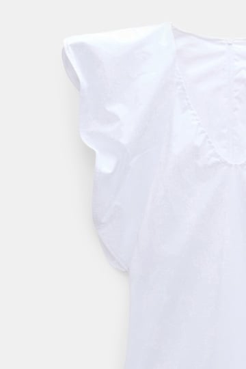 Dorothee Schumacher Midi-Kleid aus Baumwollstretch-Popeline pure white