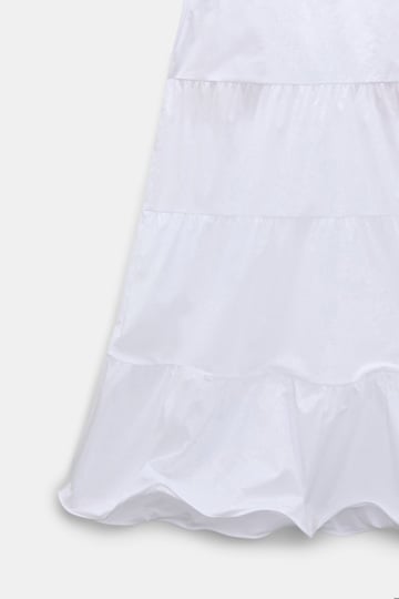 Dorothee Schumacher Bahnenrock mit formbarem Saum aus Baumwollstretch-Popeline pure white