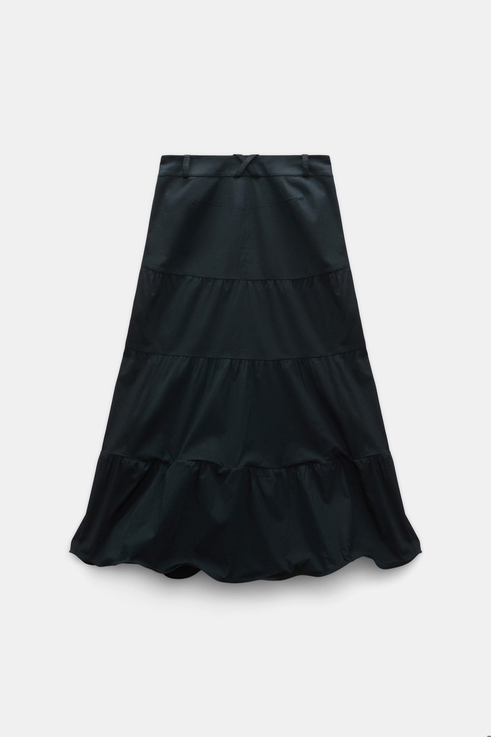 Dorothee Schumacher Bahnenrock mit formbarem Saum aus Baumwollstretch-Popeline pure black