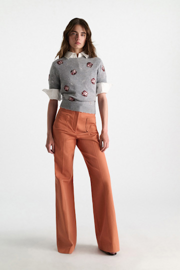 Dorothee Schumacher Stretch cotton poplin A-line shirt pure white