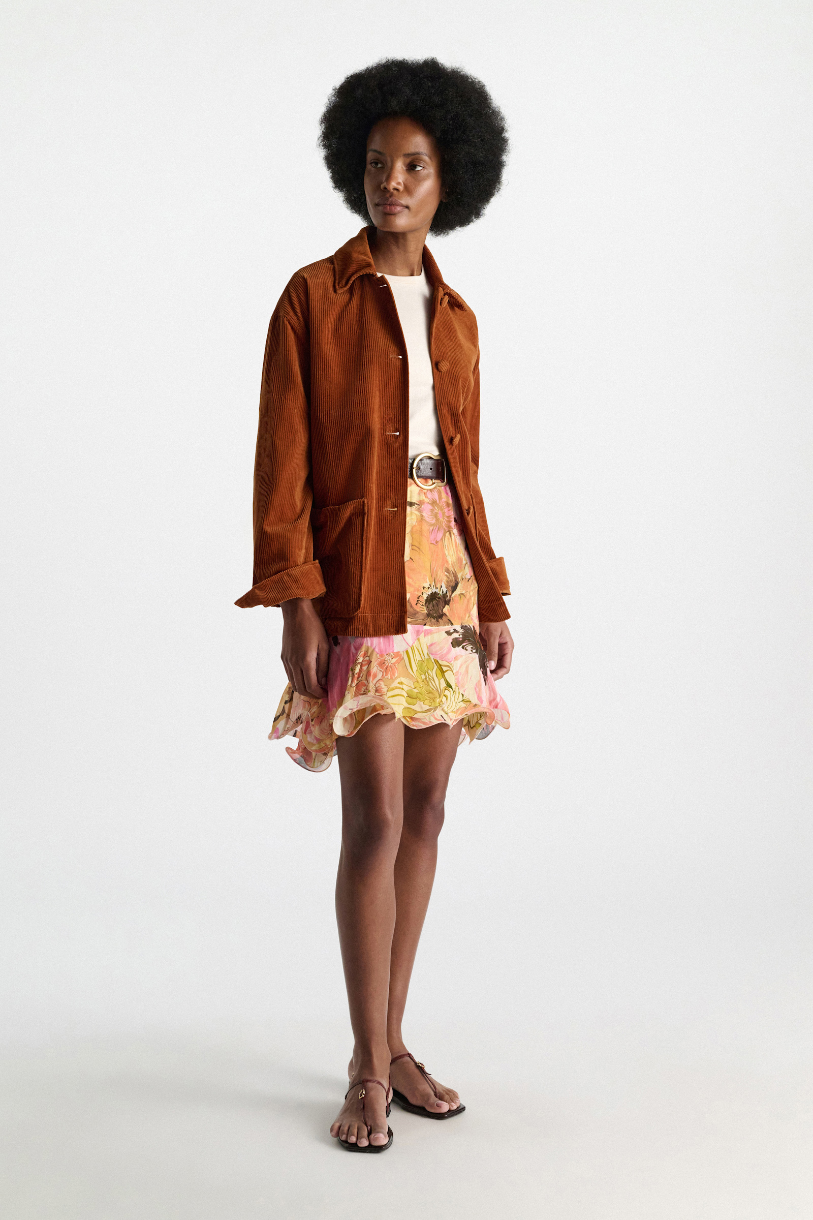 Dorothee Schumacher Rock im Signature Print aus Viskose-Georgette boho flower print