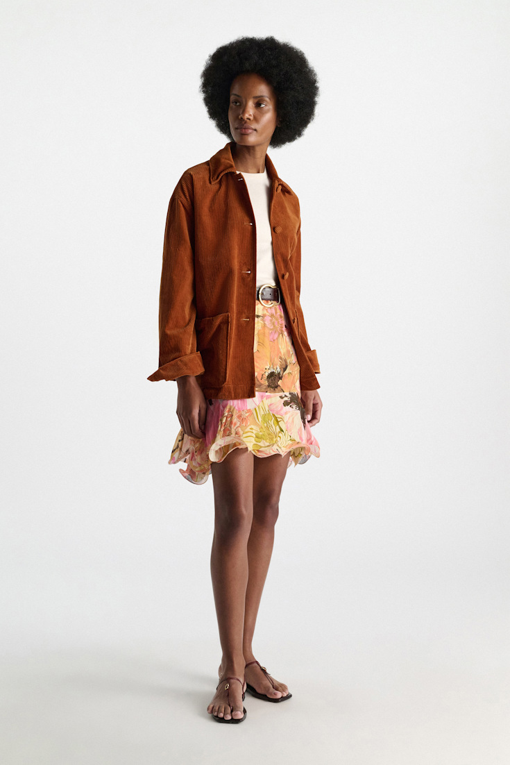 Dorothee Schumacher Rock im Signature Print aus Viskose-Georgette boho flower print