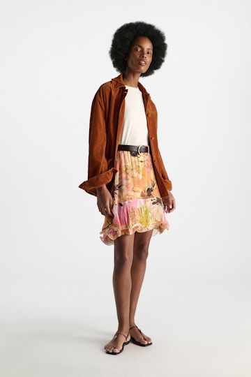 Dorothee Schumacher Rock im Signature Print aus Viskose-Georgette boho flower print