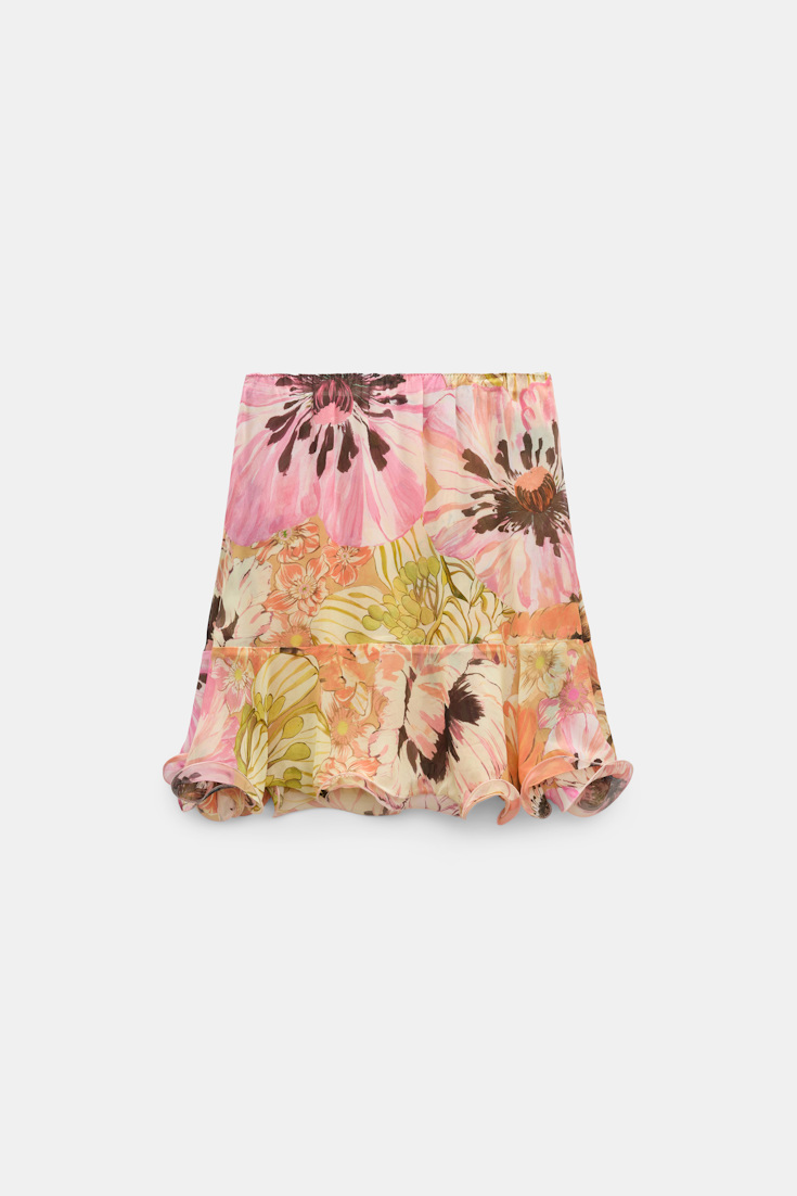 Dorothee Schumacher Rock im Signature Print aus Viskose-Georgette boho flower print
