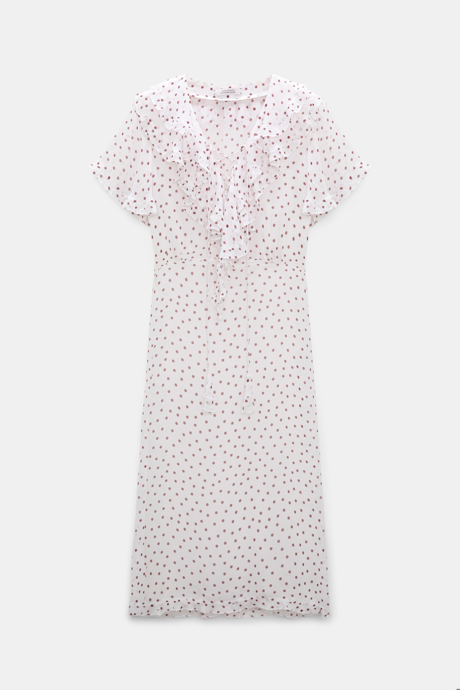 Dorothee Schumacher Body-hugging Kleid aus Viskose-Georgette small bordeaux dot