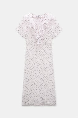 Dorothee Schumacher Polka dot dress in viscose georgette small bordeaux dot