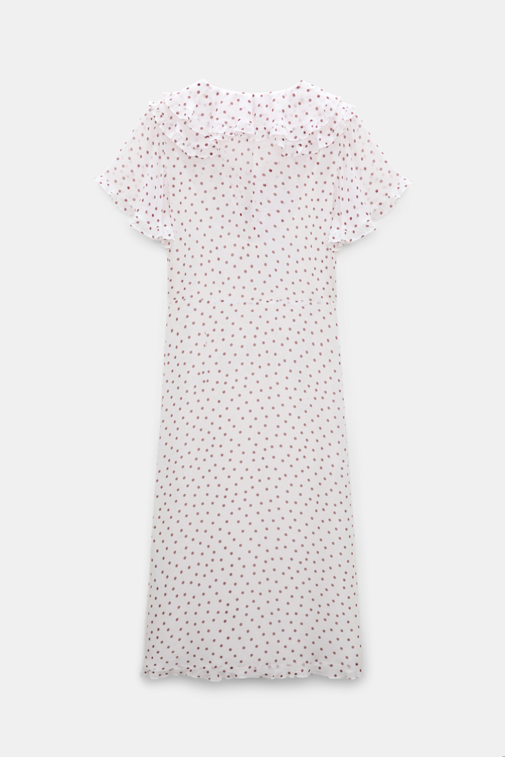 Dorothee Schumacher Body-hugging Kleid aus Viskose-Georgette small bordeaux dot