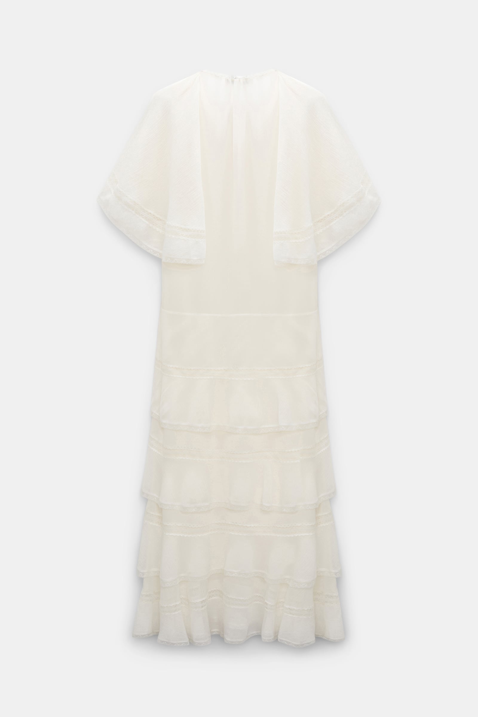 Dorothee Schumacher Lagenkleid aus crinkled Baumwoll-Seiden-Georgette orchid white