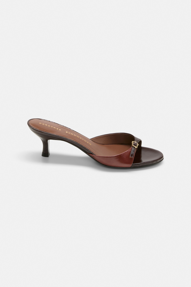 Dorothee Schumacher Women's Multi Colour Buckle Strap Kitten Heels Size 37