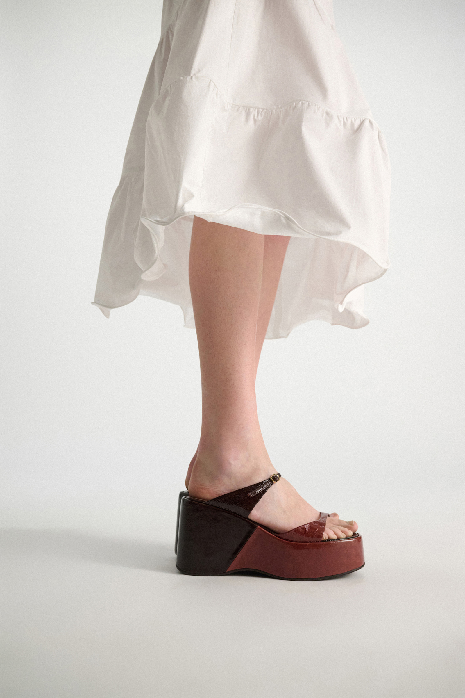 Dorothee Schumacher Wedge Sandalen bordeaux/rust/tan mix