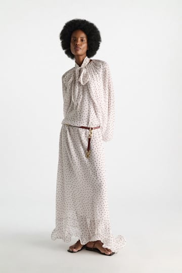 Dorothee Schumacher Chain-Detailed Gürtel bordeaux/rust/tan mix