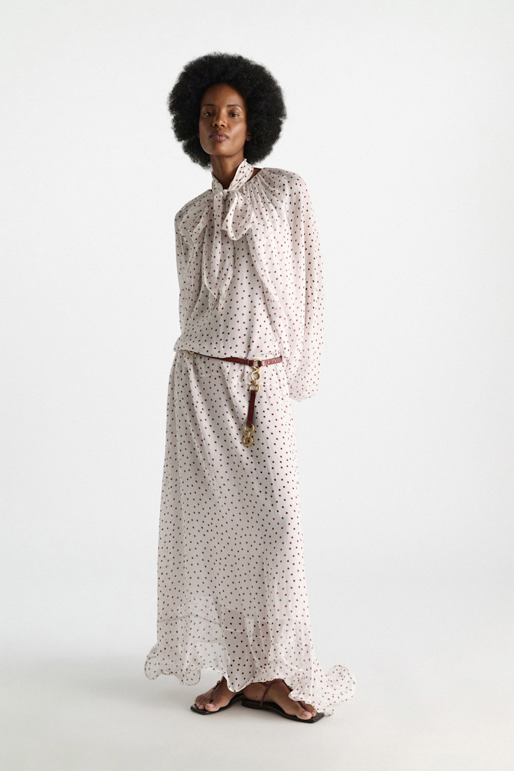 Dorothee Schumacher Chain-Detailed Gürtel bordeaux/rust/tan mix