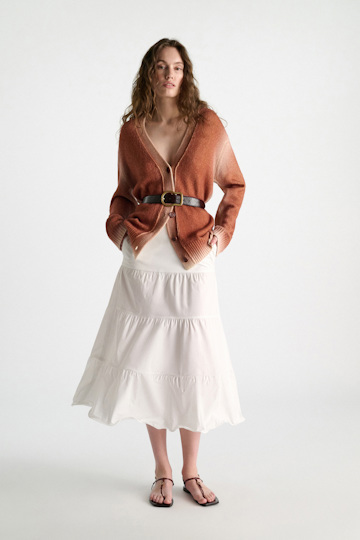 Dorothee Schumacher Patchwork belt bordeaux/rust/tan mix