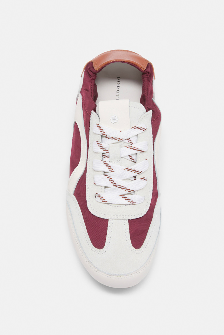 Dorothee Schumacher Material mix sneakers bordeaux mix