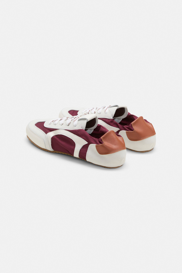 Dorothee Schumacher Material mix sneakers bordeaux mix