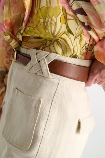 Dorothee Schumacher Konturierter Ledergürtel cognac