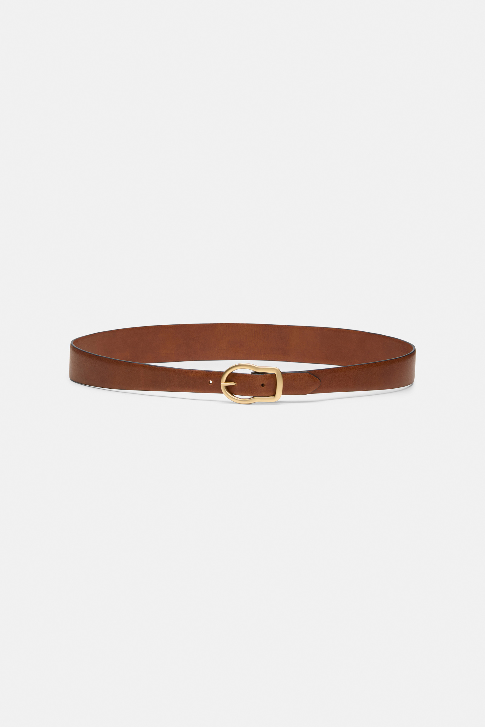 Dorothee Schumacher Wide to thin contour belt cognac