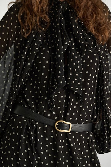 Dorothee Schumacher Konturierter Ledergürtel pure black