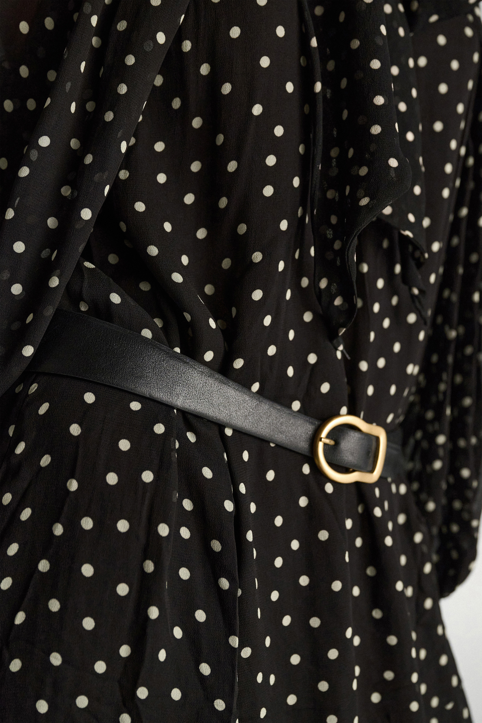 Dorothee Schumacher Wide to thin contour belt pure black