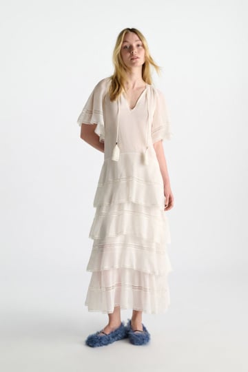 Dorothee Schumacher Curly sheepskin Mary-Janes cornflower