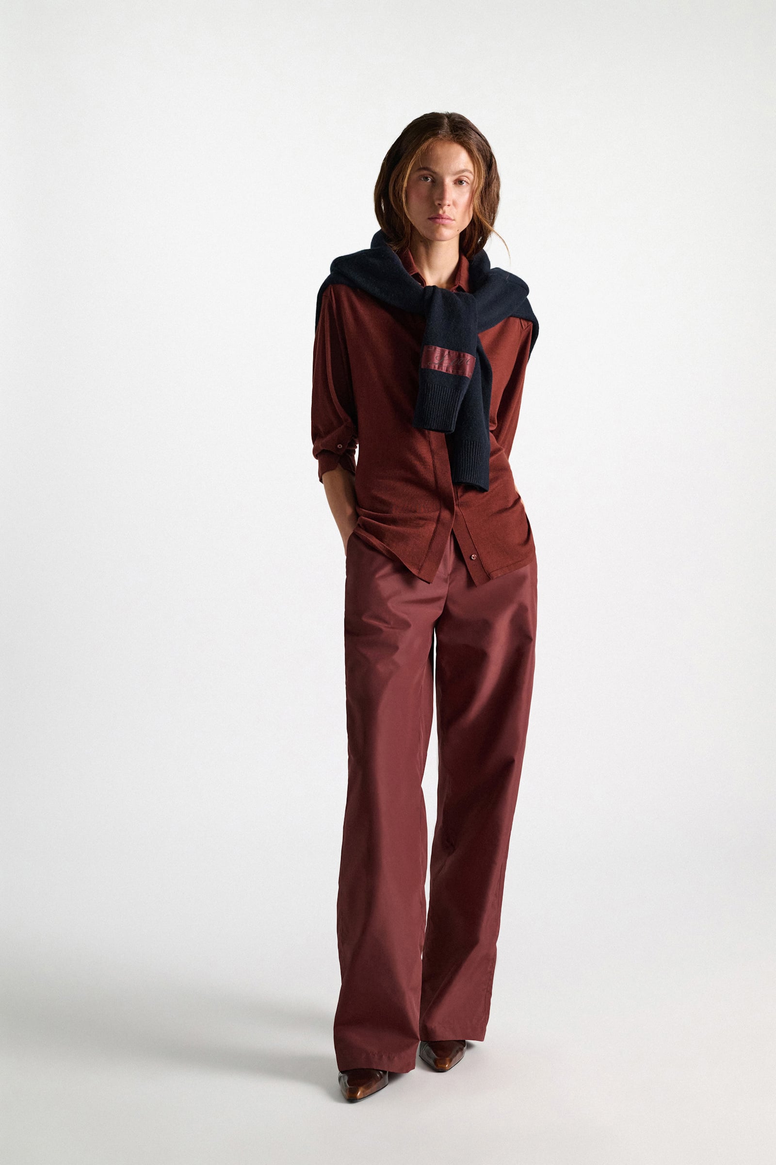 Dorothee Schumacher Extra fine Merino shirt cinnamon