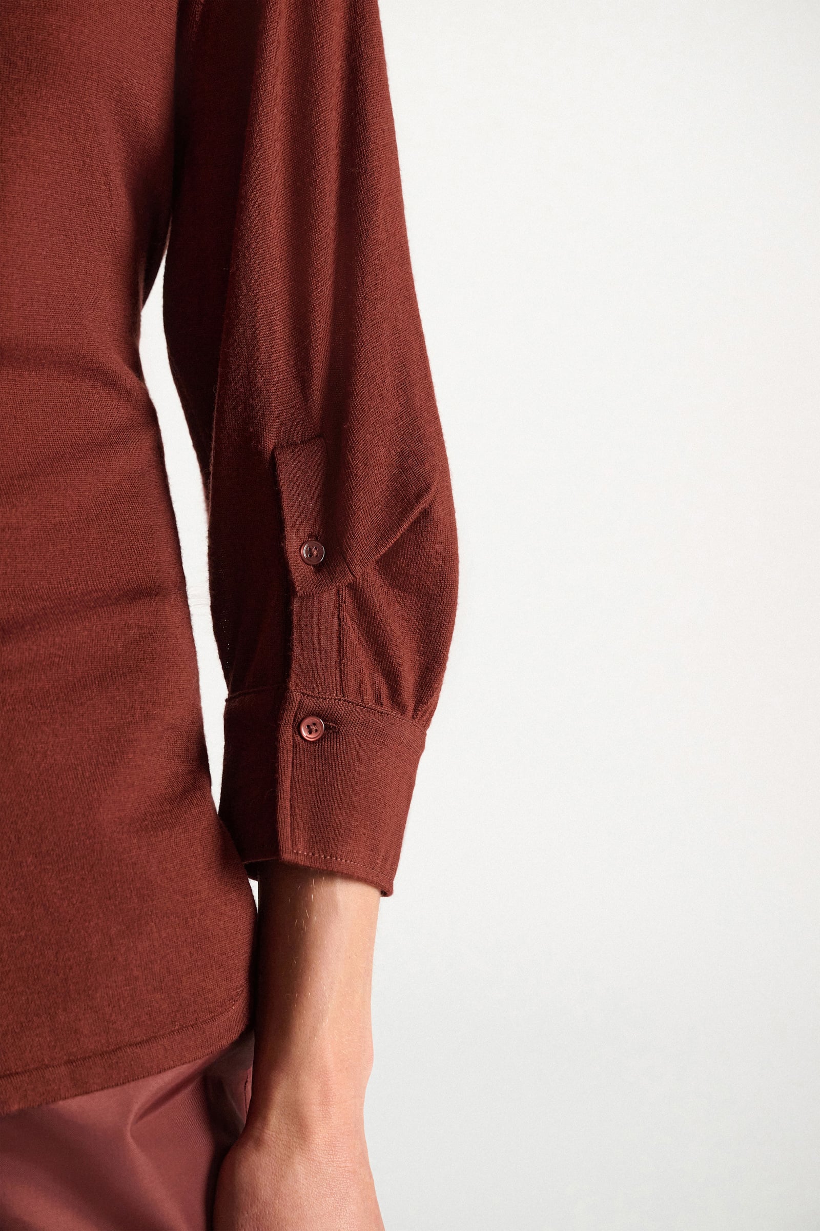 Dorothee Schumacher Extra fine Merino shirt cinnamon