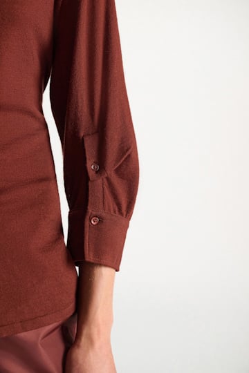 Dorothee Schumacher Extra fine Merino shirt cinnamon