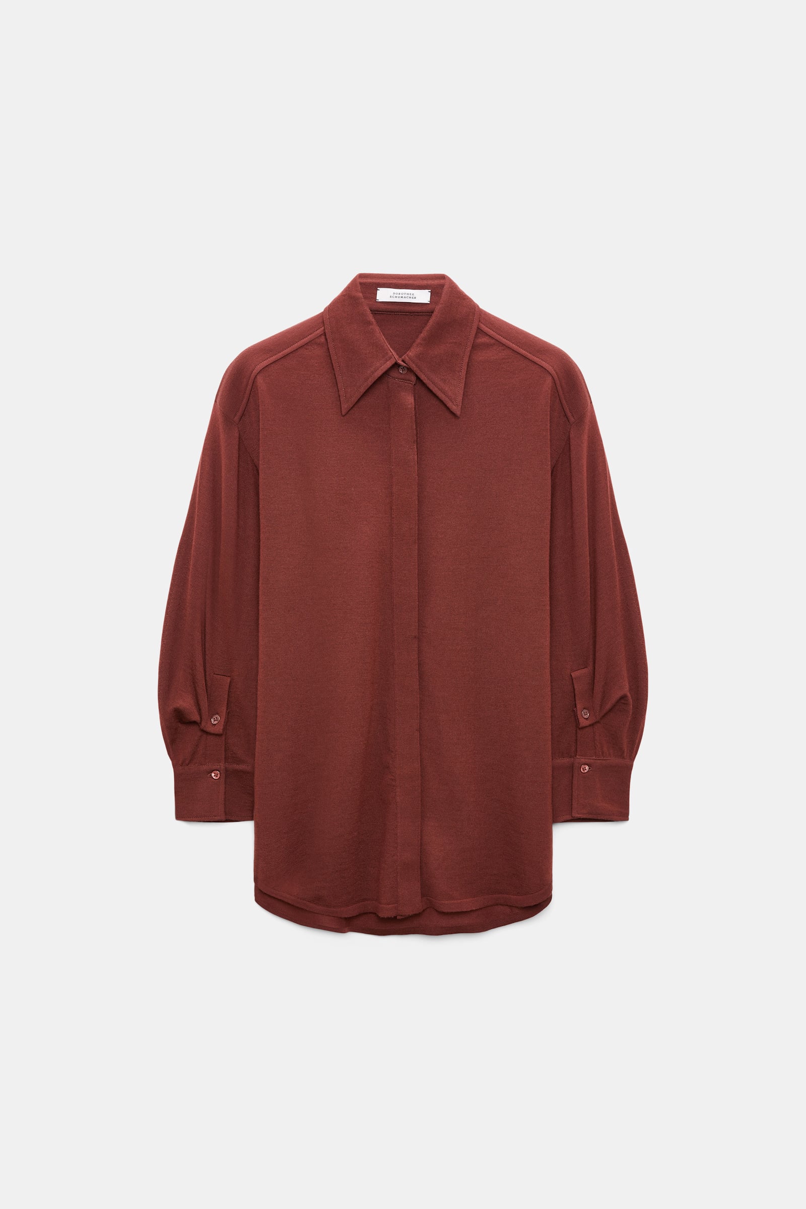 Dorothee Schumacher Extra fine Merino shirt cinnamon