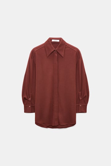 Dorothee Schumacher Extra fine Merino shirt cinnamon