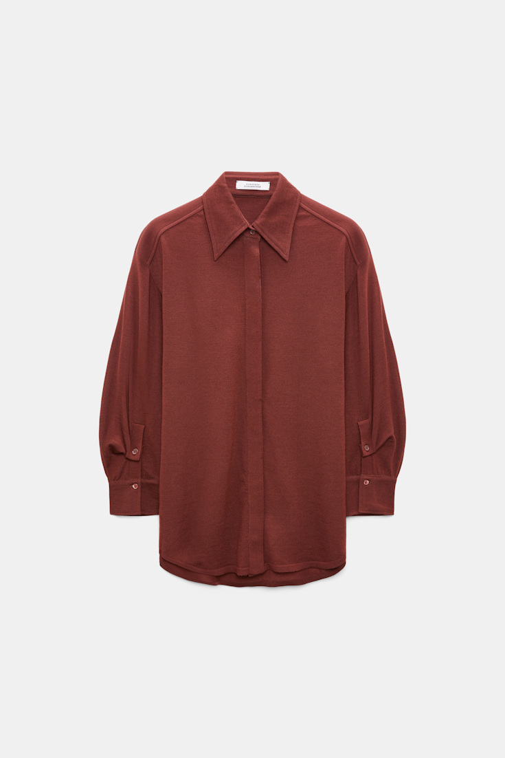Dorothee Schumacher Extra fine Merino shirt cinnamon