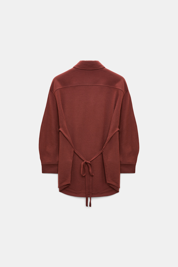 Dorothee Schumacher Extra fine Merino shirt cinnamon