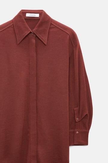 Dorothee Schumacher Extra fine Merino shirt cinnamon