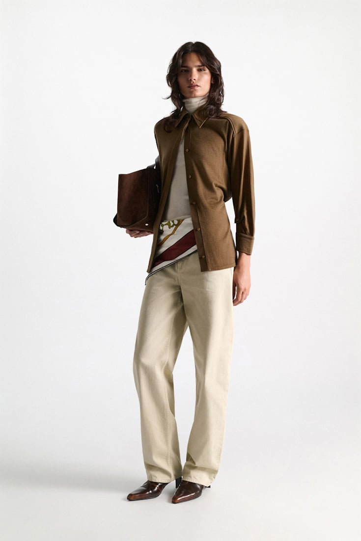 Dorothee Schumacher Extra fine Merino shirt porcini