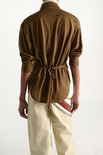 Dorothee Schumacher Extra fine Merino shirt porcini