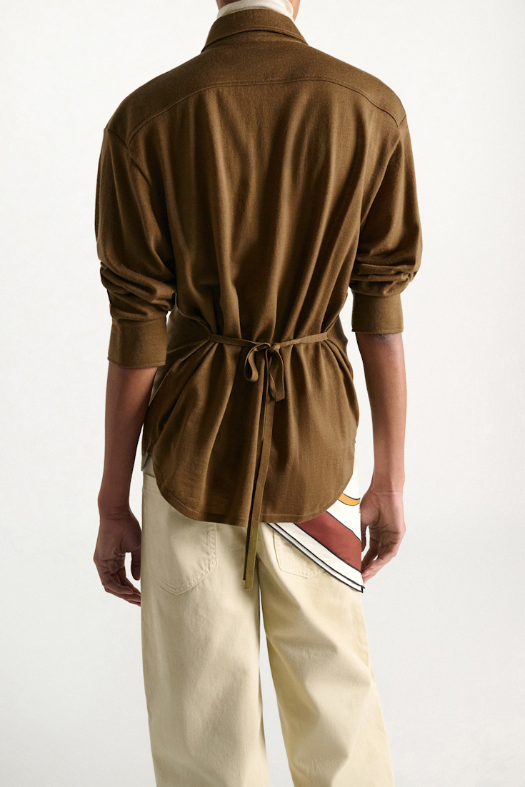 Dorothee Schumacher Extra fine Merino shirt porcini