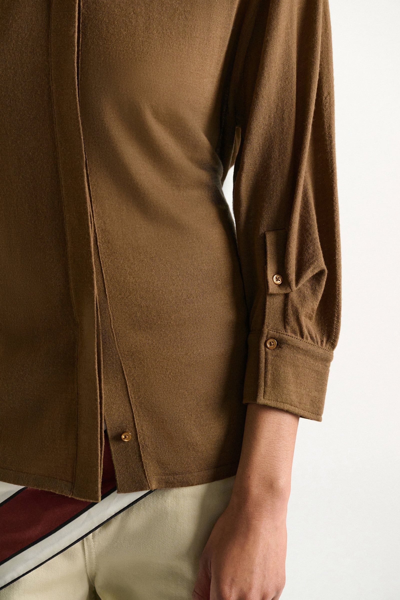 Dorothee Schumacher Extra fine Merino shirt porcini