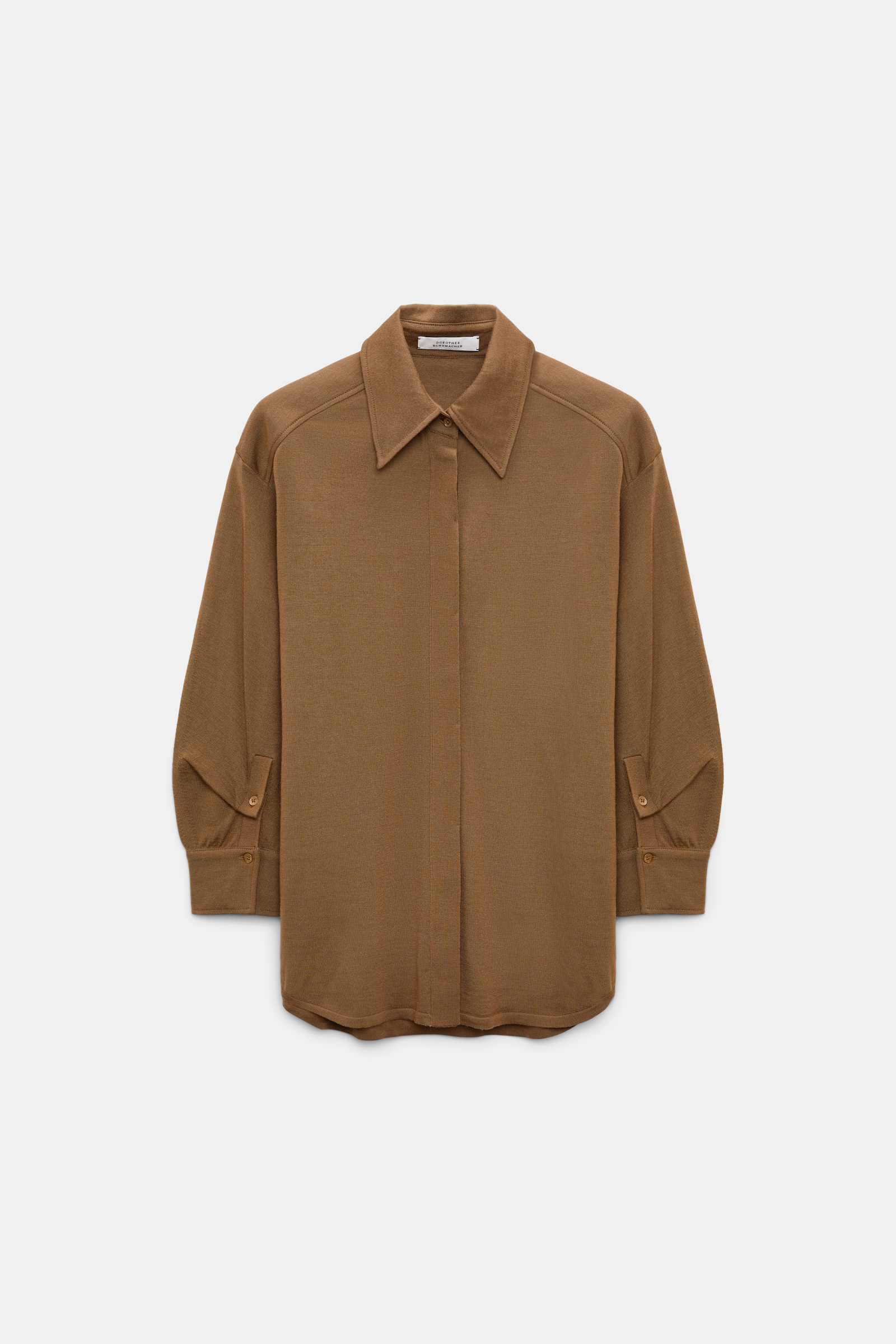 Dorothee Schumacher Extra fine Merino shirt porcini